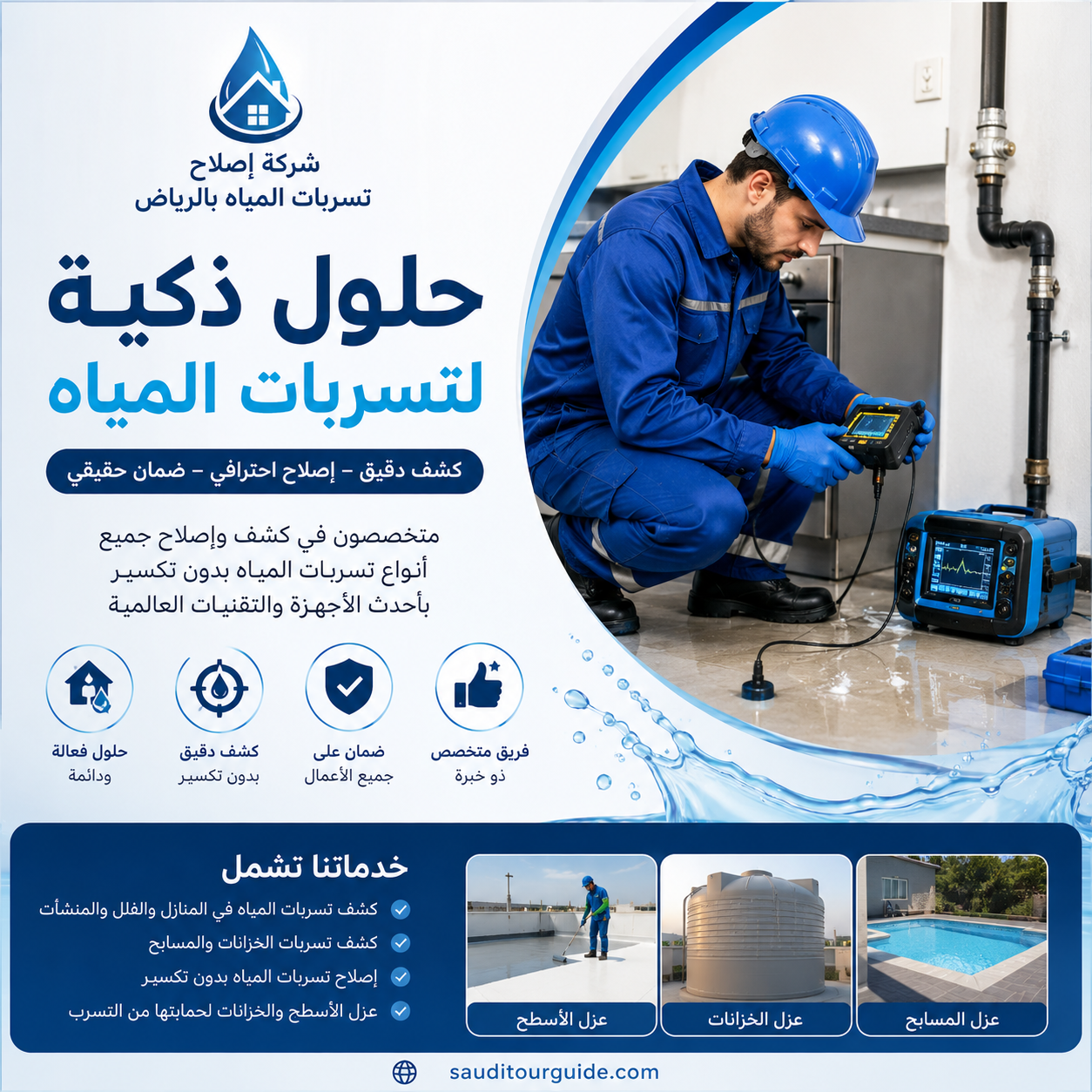 شركة اصلاح تسربات المياه بالرياض