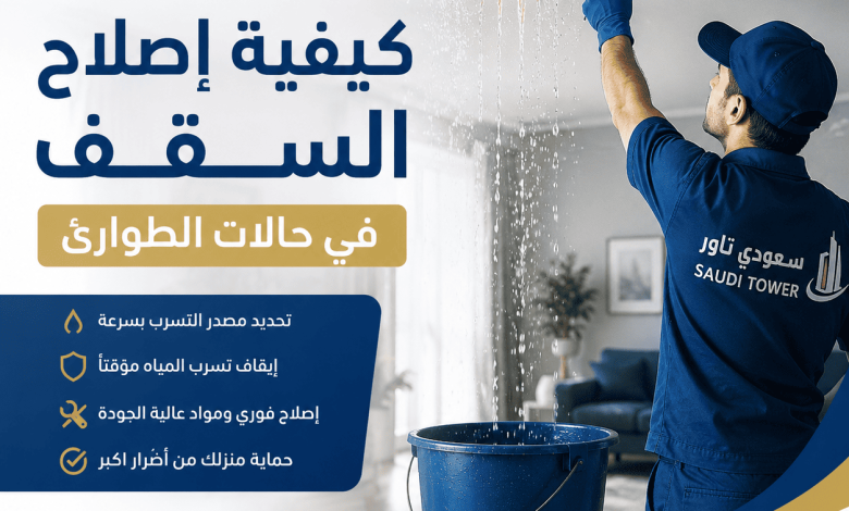 كيفية إصلاح السقف في حالات الطوارئ